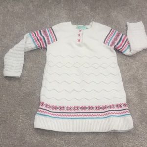 Chelsea's Corner White Sweater Dress Size 3T